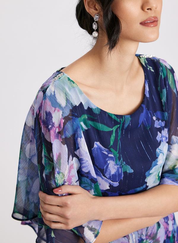 Laura Chiffon & Jersey Dress