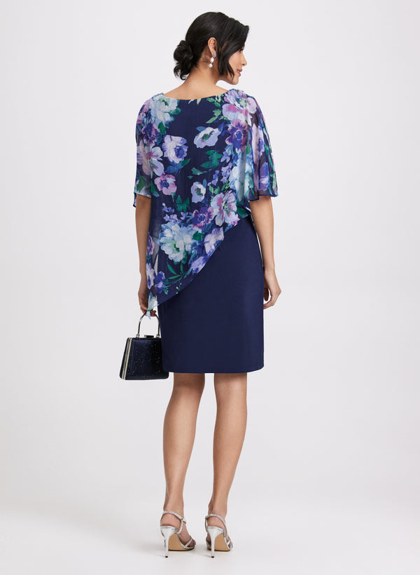 Laura Chiffon & Jersey Dress