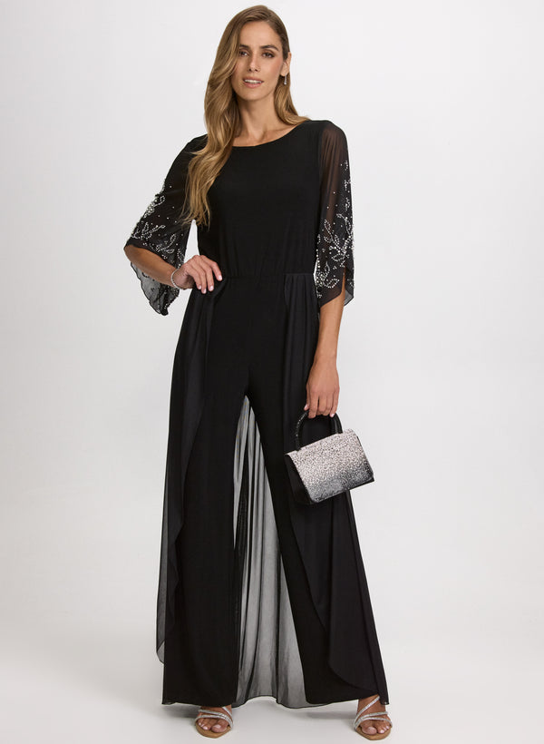 laura Chiffon Layered Jumpsuit