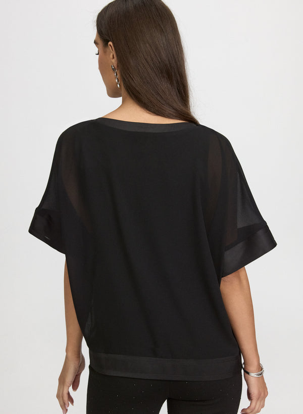 Laura Chiffon Short Sleeve Blouse