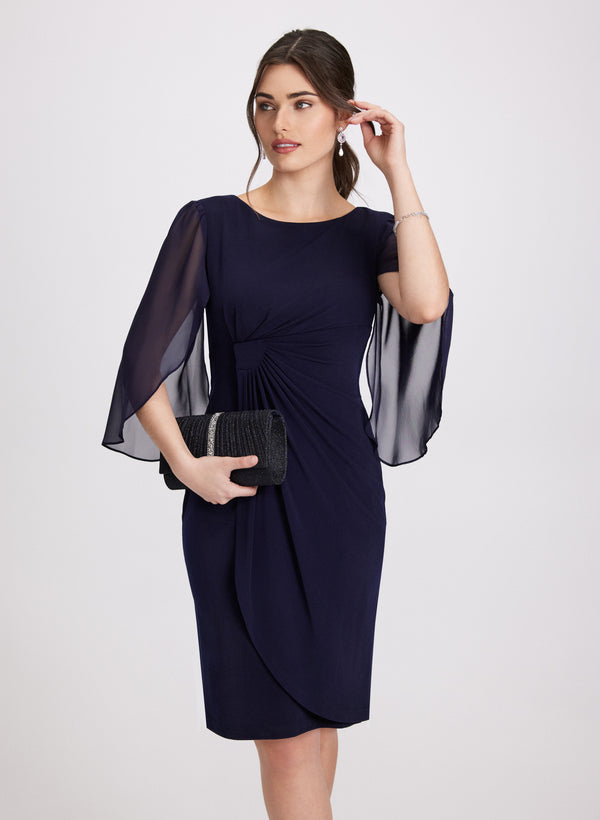 laura Chiffon Sleeve Dress