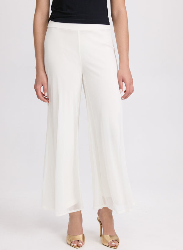 laura Chiffon Wide-Leg Pants