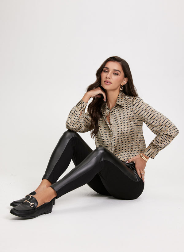 Laura Chloe Vegan Leather Leggings