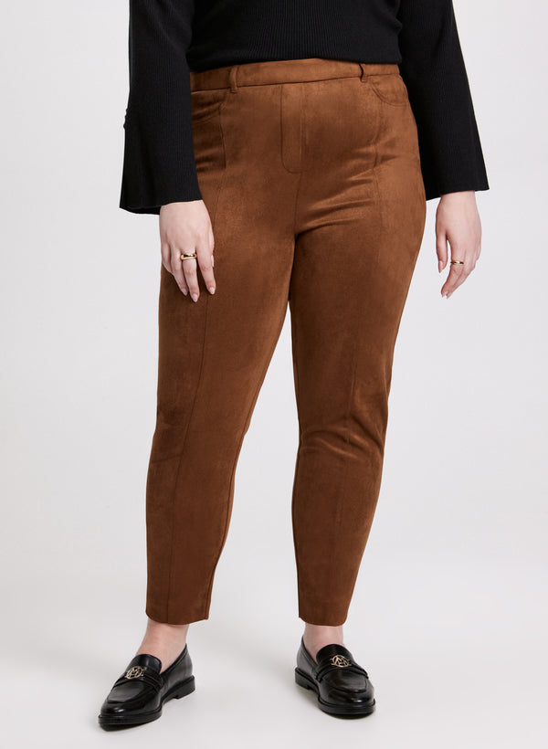 laura Chloe Vegan Suede Leggings - Regular