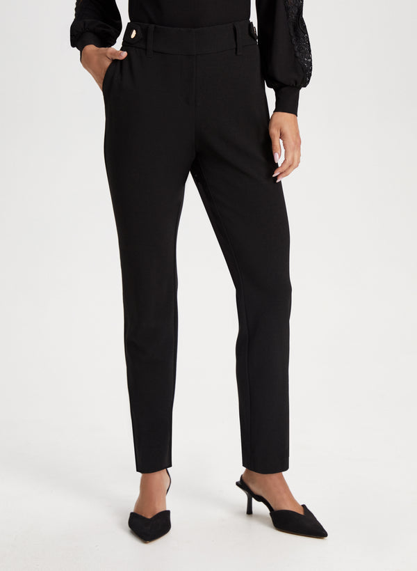laura City Fit Button Detail Pants
