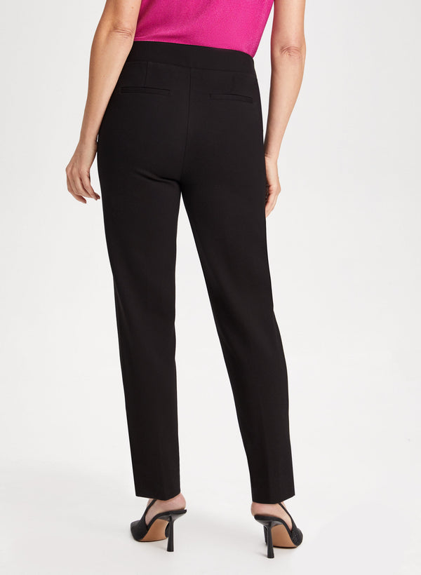 Laura City Fit Rhinestone Slit Pants