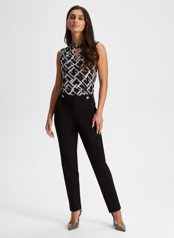 Laura City Fit Slim Leg Pants