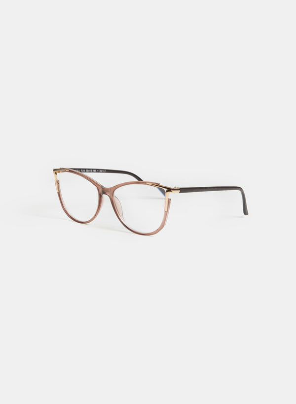 Laura Clear Cat Eye Reading Glasses