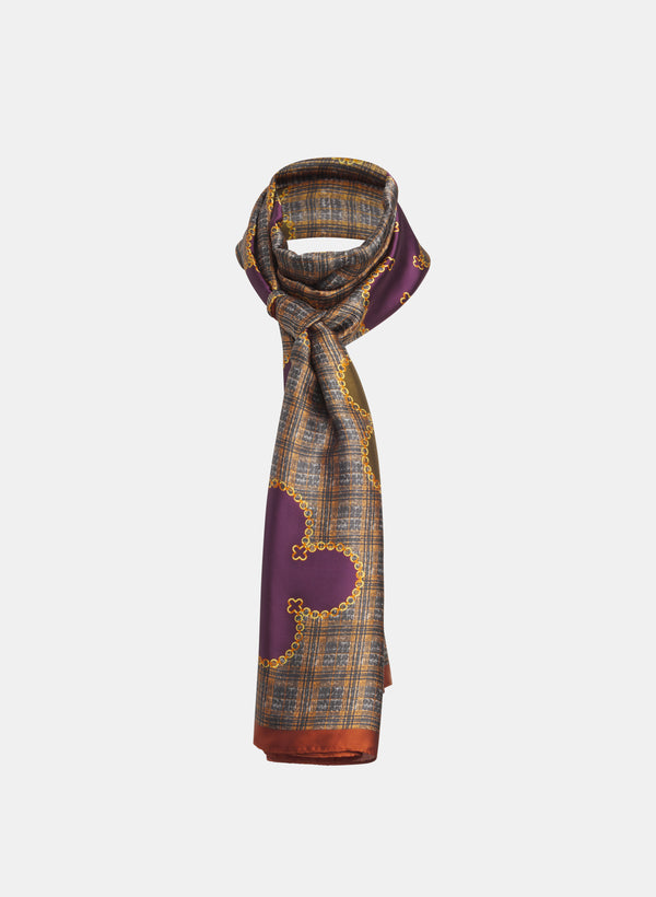 laura Clover Print Scarf