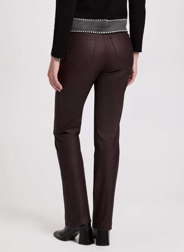 Laura Coated Slim Leg Jeans