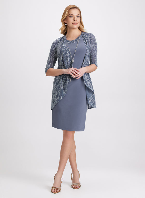 laura Cocktail Dress & Jacket Set