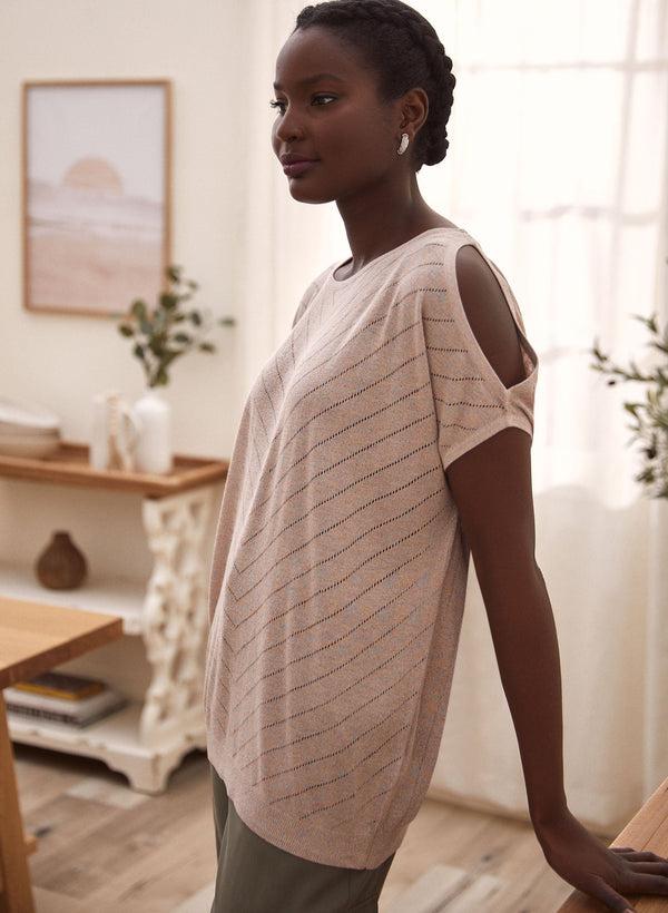 Laura Cold Shoulder Sweater