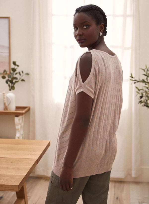 Laura Cold Shoulder Sweater