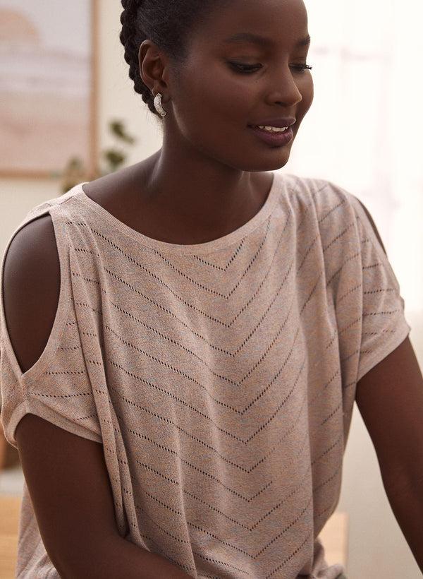 laura Cold Shoulder Sweater