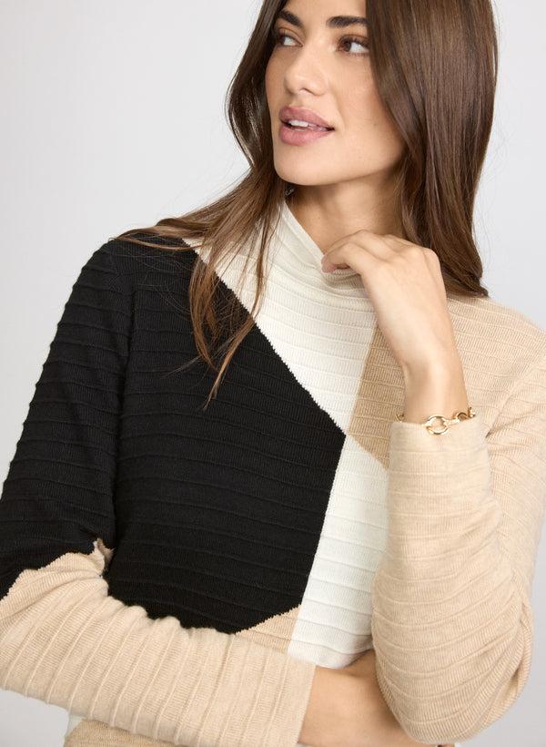 Laura Colour Block Sweater Dress