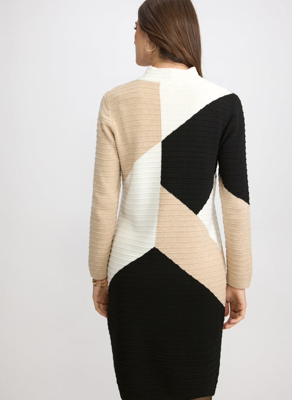 Laura Colour Block Sweater Dress