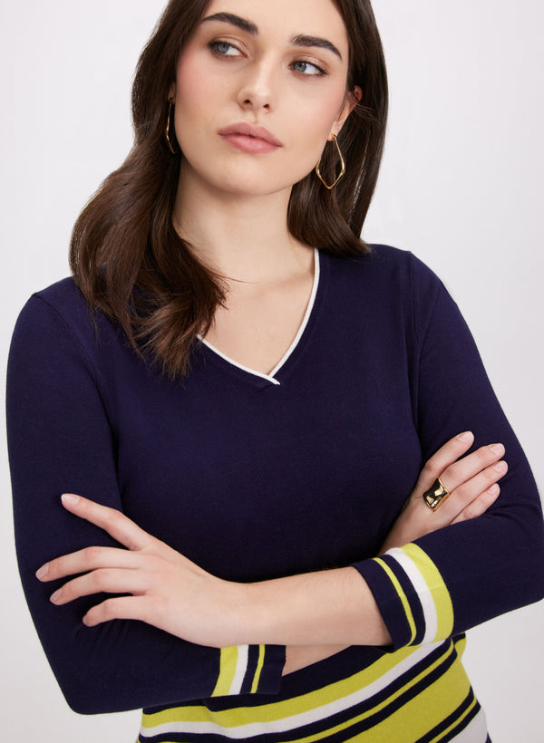 laura Colour Block Sweater