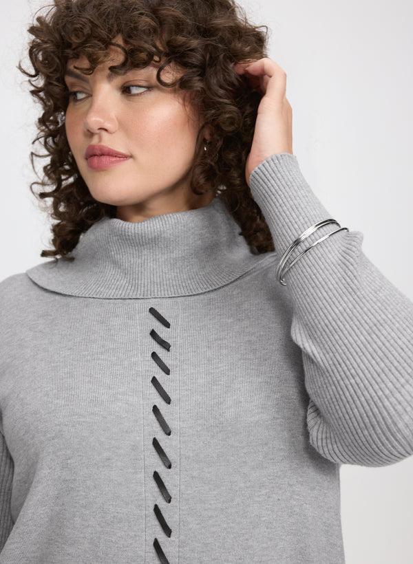 Laura Contrast Cowl Neck Sweater