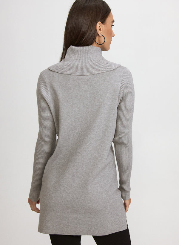 Laura Contrast Cowl Neck Sweater