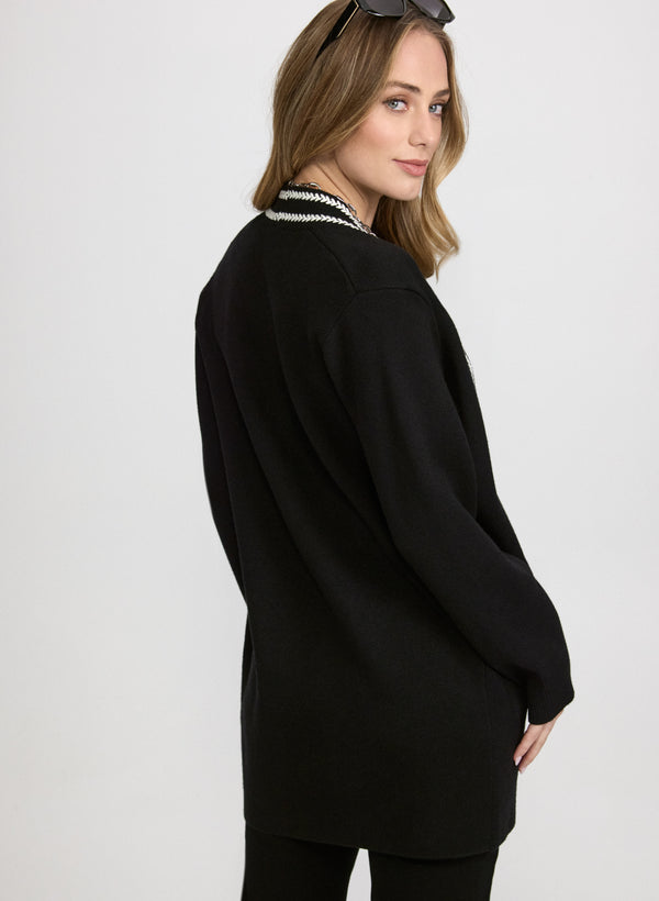 Laura Contrast Stitch Cardigan