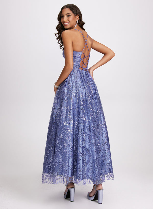 Laura Corset-Style Sequin Detail Dress