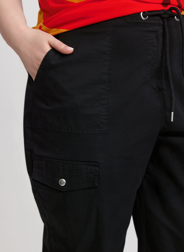 Laura Cotton Cargo Capris