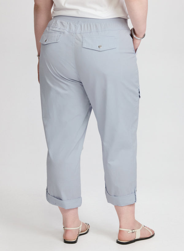 Laura Cotton Cargo Capris