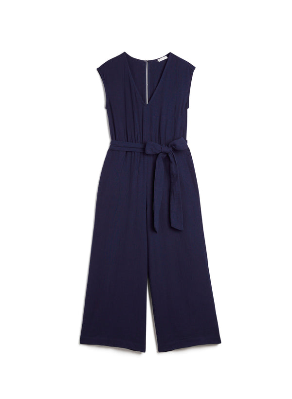 Laura Cotton V-Neck Jumpsuit