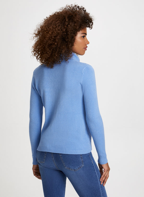 Laura Cowl Neck Cable Knit Sweater