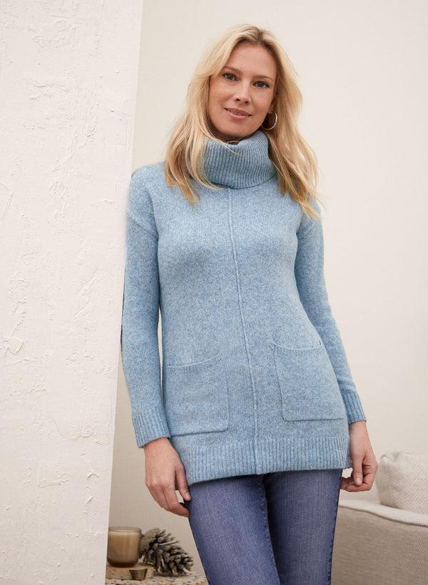 laura Cowl Neck Knit Sweater