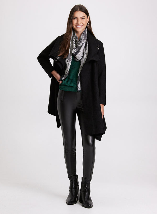 Laura Cowl Neck Wool Coat