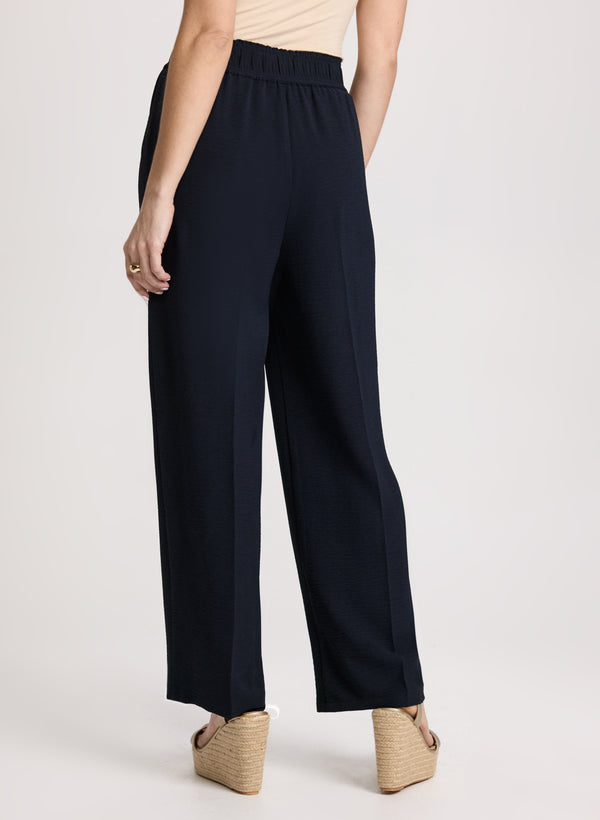 Laura Crepe Pull-On Pants
