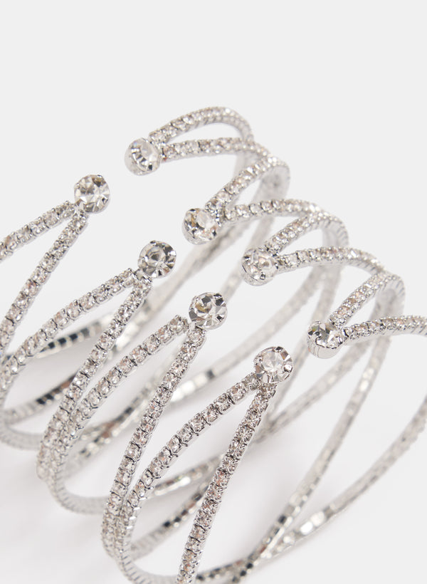 Laura Criss-Cross Crystal Bracelet