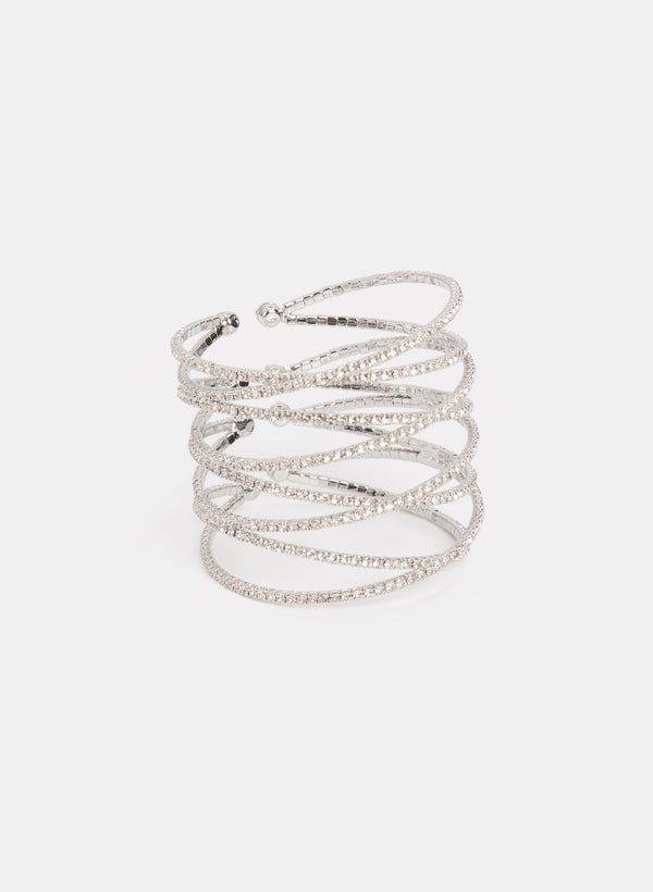 laura Criss-Cross Crystal Bracelet