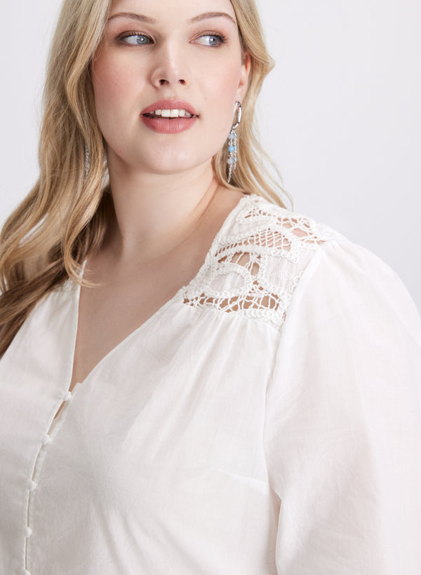 Laura Crochet Detail Blouse