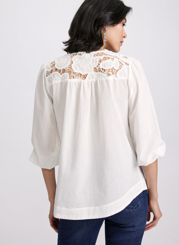 Laura Crochet Detail Blouse