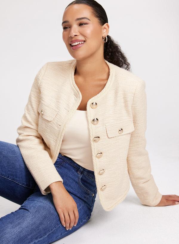 Laura Cropped Bouclé Jacket