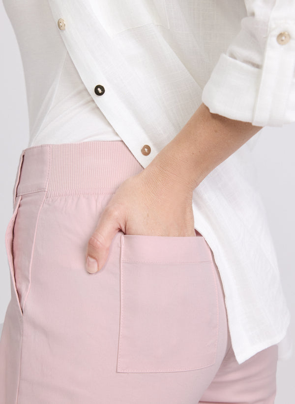 Laura Cropped Drawstring Hem Cargo Pants