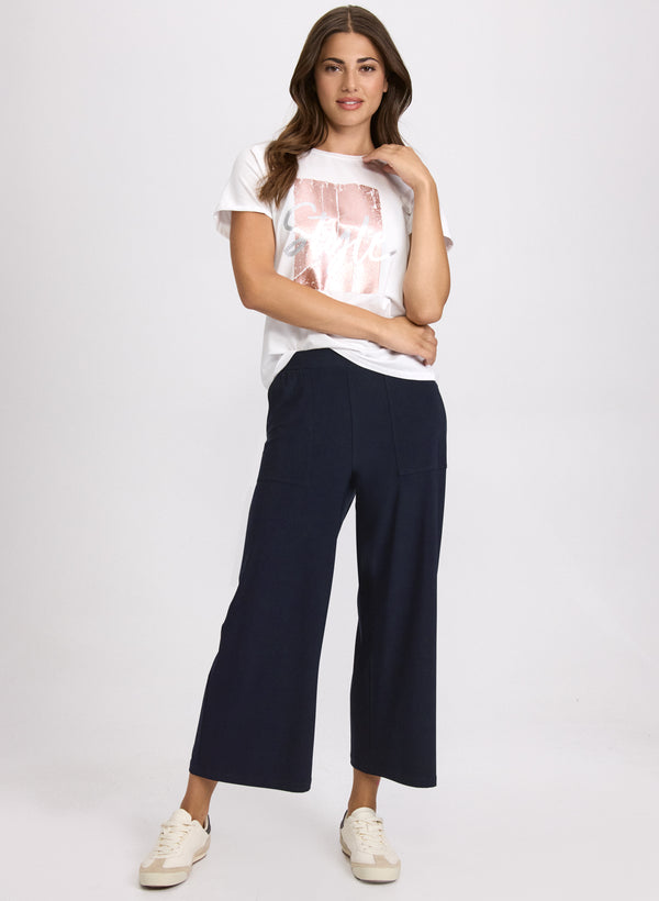 Laura Cropped Pull-On Pants