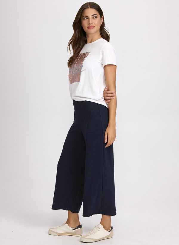 Laura Cropped Pull-On Pants