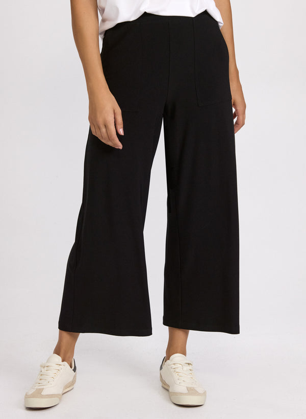 laura Cropped Pull-On Pants