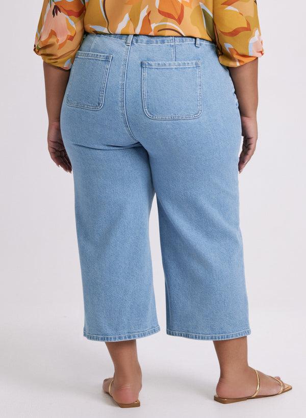 Laura Cropped Wide-Leg Jeans