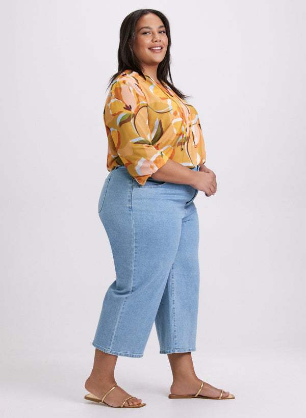 Laura Cropped Wide-Leg Jeans