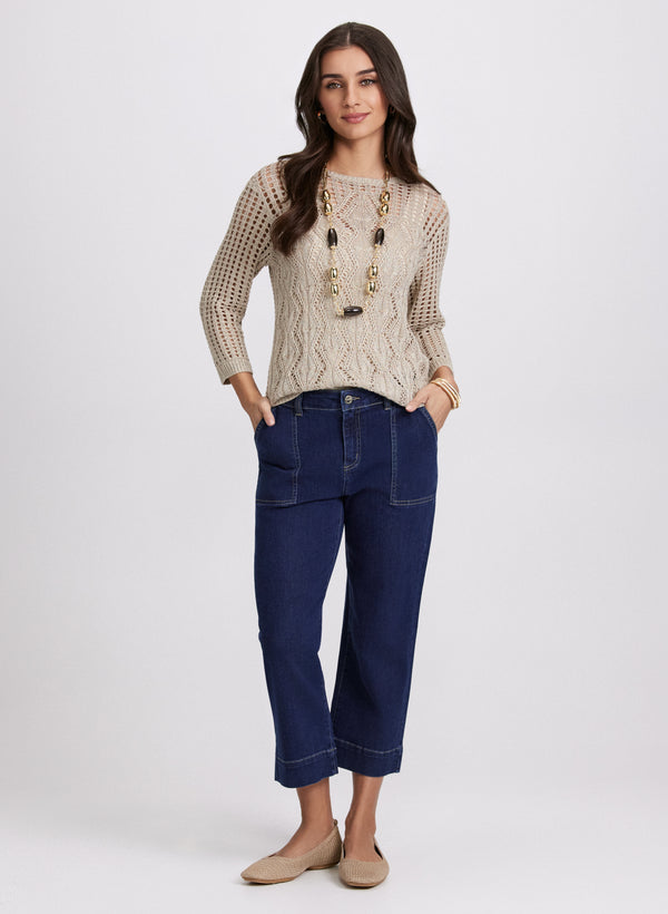 Laura Cropped Wide-Leg Jeans