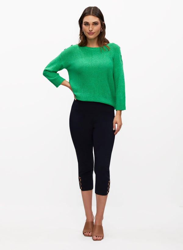 Laura Cross Detail Capris