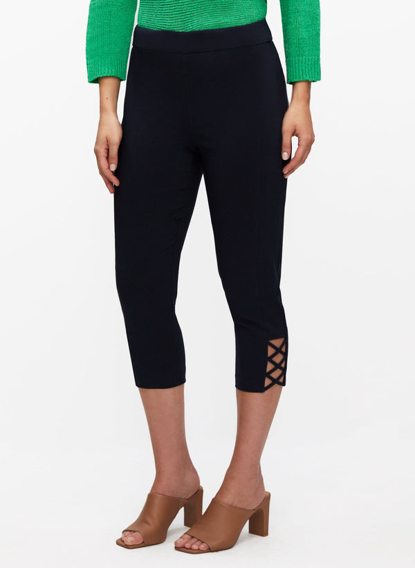 laura Cross Detail Capris