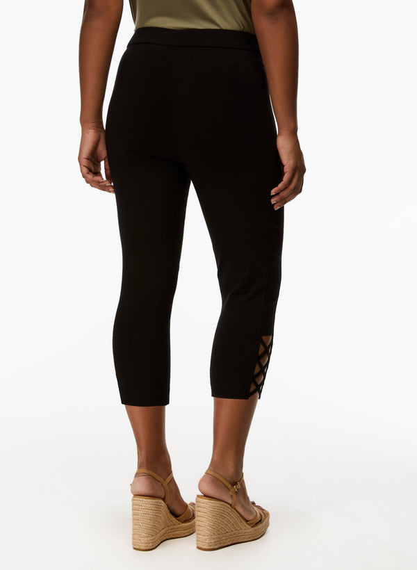 Laura Cross Detail Capris