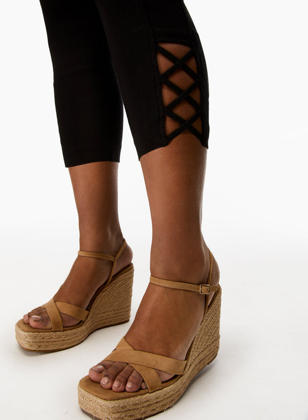 Laura Cross Detail Capris