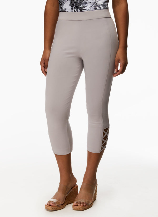 laura Cross Detail Capris