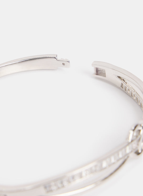 Laura Cross-Over Double-Ring Bracelet